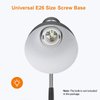 LEPOWER Metal Desk Lamp, Eye-Caring Table Lamp, Study Lamps with Flexible Goose Neck for Bedroom, Home Office (Matte Black)