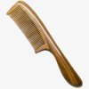 Moreinday Hair Comb Fine Tooth Comb Wooden Comb for Hair Combs for women Men - Green Sandalwood