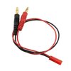 ZZHXSM JST Male to 4mm Banana Plug Battery RC Balanced Charging Cable Connector Adaptor Lead Cable (30CM/20AWG)