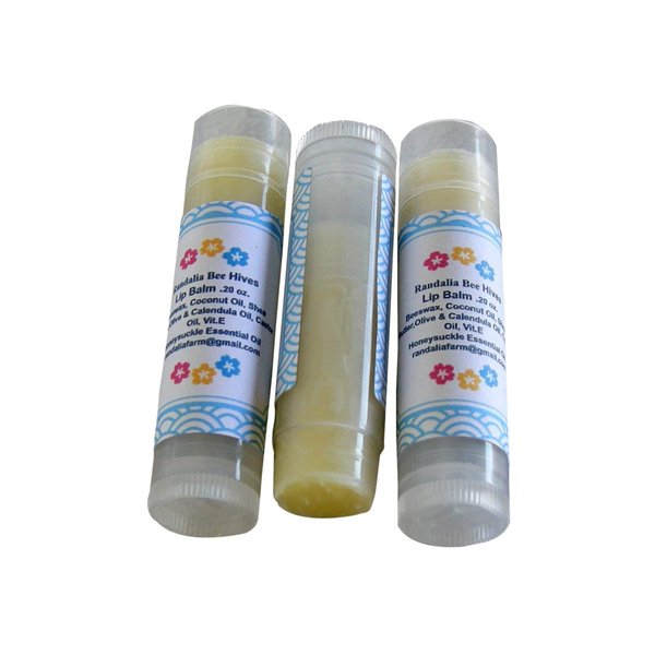 Set of 3 Lip Balm, Honeysuckle, Randalia Bee Hives