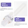SEWACC 4pcs U- Shaped Lamp Bulb Tube 9W UV 365nm Lamp Tube for Nail Art Dryer UV Lamp Light Replacement