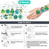101 PCS Save The Earth Day Environment Zero Waste Fresh Green Temporary Tattoos Party Decorations Supplies Favors Globe Decor Eco Nature Word Stickers for Girls Boys Gift School Prizes Rewards