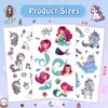 Ozepao 480 Pieces Unicorn & Mermaid Temporary Tattoos for Kids Girls Party Favors Birthday Decorations & Supplies