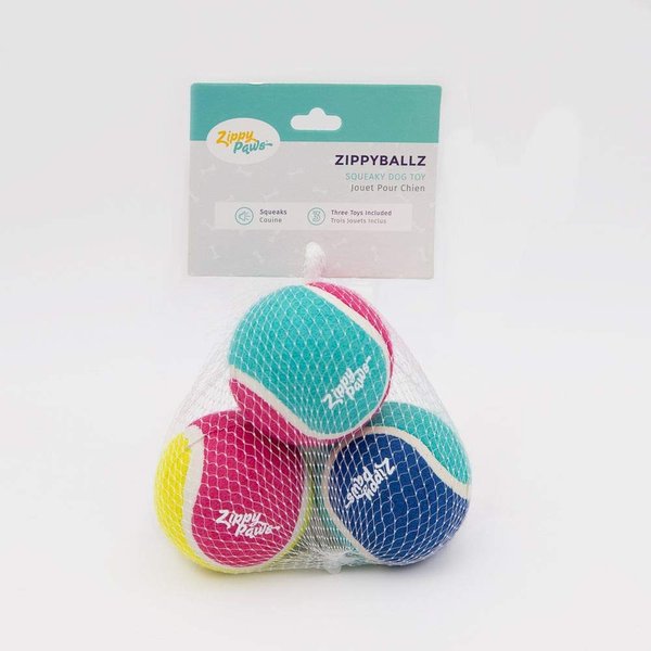 Zippy Paws ZP465 ZippyBallz 3-Pack Dog Toy, 200 g