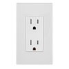 Leviton E5325-MW Decora Edge 15 Amp Tamper-Resistant Duplex Wall Outlet, 10-Pack - White