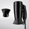 Travel Compact Hair Dryer, 1875W Lightweight Blow Dryer with Detachable Handle, 1 Nozzle, 2 Heat Settings, 2 Speed Slide Switch, Cool Shot Button, Fast Drying for Family, Student (Black)