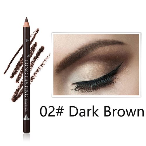 Dark Brown Eyebrow Pencils Set, 12PCS Waterproof Eye Liner Pencils，Long-lasting Dark Brown Eyeliner Pencil Set, Easy to Color Eye Brow Pencils for Women Eye Makeup Pencil
