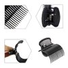 6Pcs Hot Roller Clips PlasticHair Curler Claw Clips Replacement Roller Clips for Women Girls Hair Section Styling (Black or White Color Random)