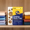 MothPrevention Powerful Moth Traps only for Clothes, Closets | Refillable | 3-Pack | Odor-Free & Natural | Moth Pheromone Traps for House
