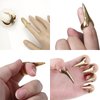 20 Pieces Hair Parting Tool Hair Parting and Selecting Tool Hair Sectioning Ring for Braiding, Metal Ring for Sectioning, Curling and Quick Installation of Human Hair Extensions (Silver & Gold)