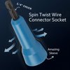 Wire Twister,Wire Twisting Tool,Wire Nut Twister,Spin-Twist Wire Connector Socket,Wire twist tool with 1/4" Chuck,2 Pack,(Blue)