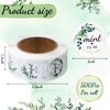 Colarr 500 Pieces Mint to Be Label Stickers Wedding Party Favors Sticker Labels 1 Inch Round Botanical Theme Wedding Stickers for Guests