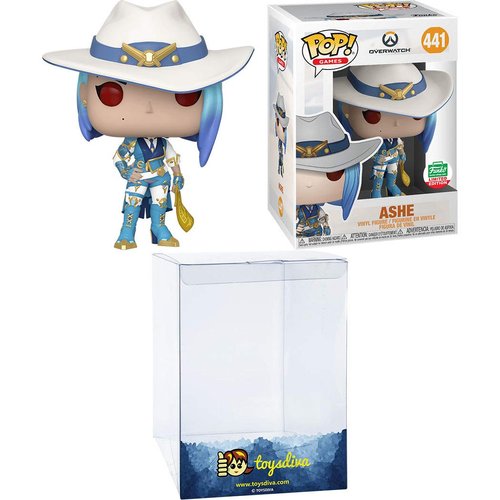 Ashe (Funk o-Shop Exc): Funk o Pop! Games Vinyl Figure Bundle with 1 Compatible 'ToysDiva' Graphic Protector (441 - 44782 - B)