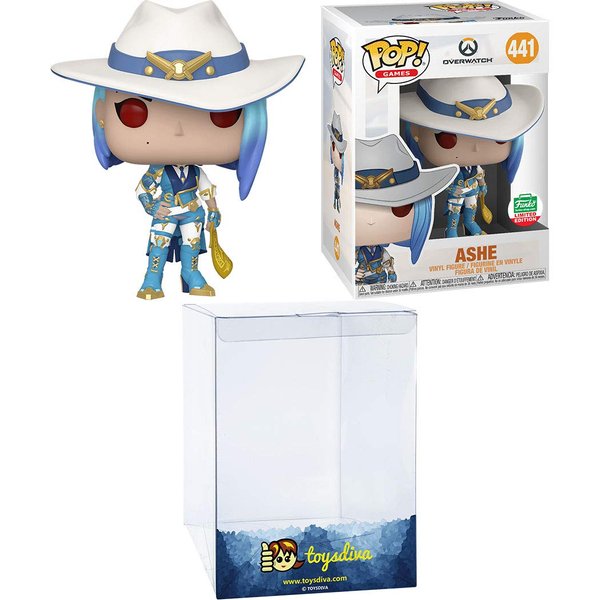 Ashe (Funk o-Shop Exc): Funk o Pop! Games Vinyl Figure Bundle with 1 Compatible 'ToysDiva' Graphic Protector (441 - 44782 - B)