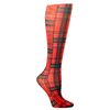 Celeste Stein Therapeutic Compression Socks, Rouge Plaid, 15-20 mmhg, 1 Pair