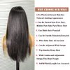 Human Hair Lace Wigs Brazilian Virgin Human Hair Wigs for Black Women 180% Density Natural Color (20 Inch/NEW, 4X4 highlight wig)