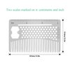 AhfuLife Stainless Steel Metal Hair&Beard Comb - Anti-Static Dual Action Beard Comb - Credit Card Size Comb Perfect for Wallet and Pocket - Presented in Gift Box (Multifunctional Metal Comb)