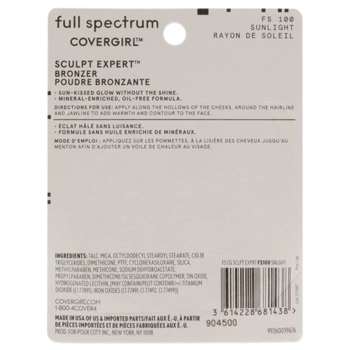 COVERGIRL Full Spectrum Sculpt Expert, Bronzer Sunlight, 0.39 Ounce