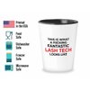 Flairy Land Appreciation Shot Glass 1.5oz - Funtastick Lash Tech Looks - Funny Work Promotion Gift Lash Tech Girly Mascara Eyelashes Makeup Lover Esthetician