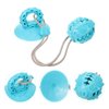 FRCOLOR Teeth Cleaning Ball Suction Cup Dog Chew Toy Stimulating Tug of War Dog Tug Toy with Squeaky Sound Small Dog Toys Squeaky Dog Toys Dog Squeaky Chew Toy Pets Toys TPR Puppy Dog Pull