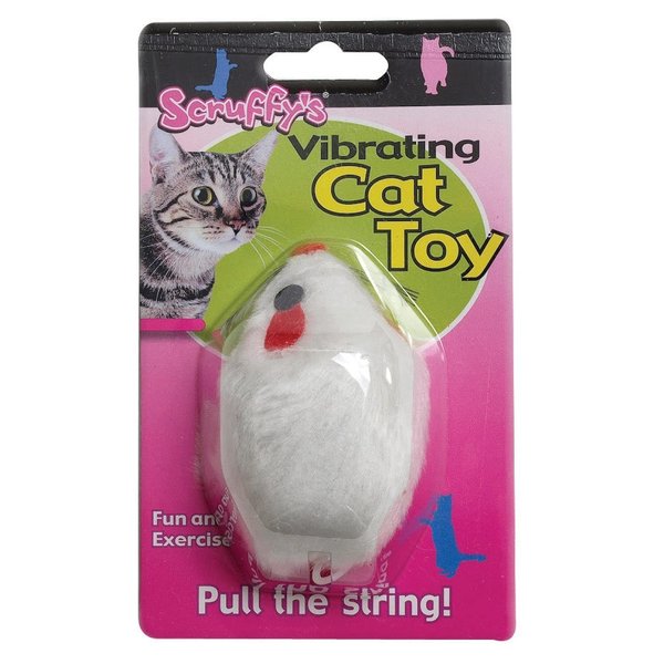 Scruffy Hugo Boss Vibrating Mouse Cat Toy