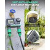 RAINPOINT Water Timer for Garden Hose - Sprinkler Timer with Brass Swivel - Rain Delay/Manual Watering/Automatic Irrigation Controller System Hose Timer Programmable Faucet Timer for Yard, 2 Outlet