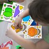 24 Make A Dinosaur Stickers for Kids - Great Dino Theme Birthday Party Favors - Fun Craft Project for Children 3+ - Let Your Kids Get Creative & Design Their Favorite Dinosaur Sticker