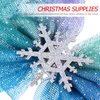 Uonlytech Snowflakes 3pcs Hair Bow Hair Clips Christmas Snowflake Hair Clips for Princess Dress Up Party and Birthday Snowflake