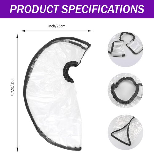 FERCAISH Hair Funnel for Upright Shampooing, Foldable Funnel Rinse Shampoo Washing Tool for Home Salon Hair Shampoo Washing Rinse Cape Accessory(Black)