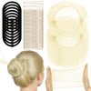 YGDZ Bun Net, 40pcs Invisible Hair Bun Nets for Dance Women Girls, Ballet Hair Bun Maker Hair Accessories (50cm Beige)