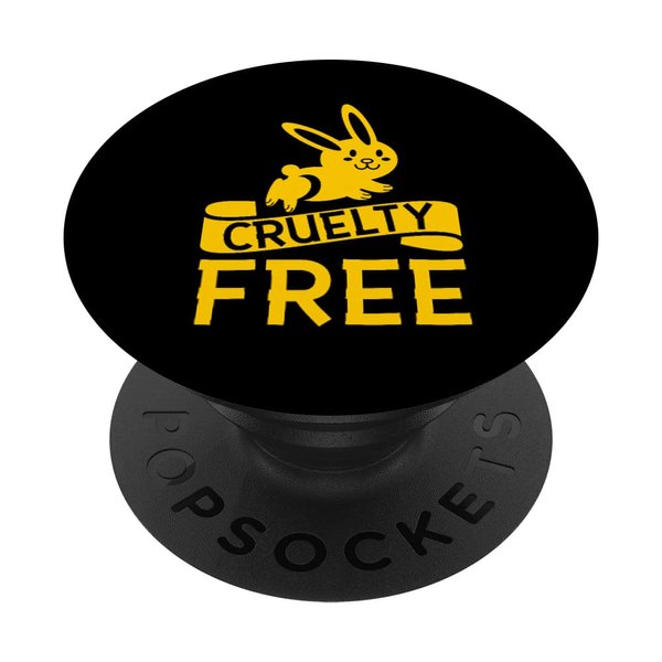 Cruelty Free Vegan Activism Vegetarian Animal Bunny Lover PopSockets Swappable PopGrip