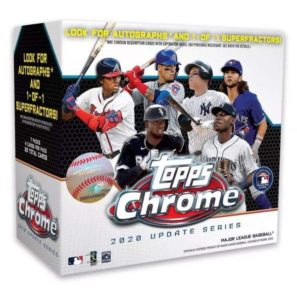 Topps MLB Chrome Updates Baseball Trading Card Mega Box