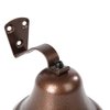 Hanging Dinner Bell Outdoor Bracket Mount Wall Indoor Rope Bell Ship/Boat/Nautical/Door/School/Reception/Home/Church Bell(Copper)