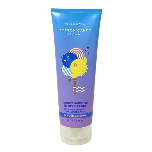 Generic Bath and Body Work COTTON CANDY CLOUDS Shower Gel and Body Cream Bundle - Full Size