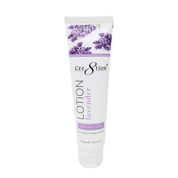 Cre8tion Premium Hand and Body Lotion, Made in Korea (Lavender - 2 Pack)