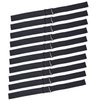 YTBYT 10 Pcs Black Adjustable Elastic Bands Adjustable Straps for Making Wig Cap Accessories (1 x 12 Inch)