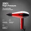 ELCHIM 2001 High Pressure Professional Hair Dryer - Red/Black , 1 Count (Pack of 1)