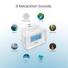 Homedics Sound Machine and Alarm Clock with Time Projection. White Noise Sound Machine with a Digital FM Alarm Clock Radio, 8 Sounds, Snooze, Sleep Timer and Night Light