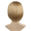 SYXLCYGG Bob Wig Short Blonde Wigs Flame Retardant 10" Straight Womens Synthetic Hair Wig With Bangs Girl Cosplay Party White Women Daily(Free Wig Cap)