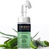 SWOSH Aloe Vera & Neem Foaming Face Wash For Pimple Prone & Oily Skin- No Parabens, Sulphate, Silicones & Color (with Built-in Face Brush), 100 ml/ 3.38 fl oz