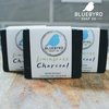 BLUEBYRD Soap Lemongrass Essential Oil Soap - 100% All Natural Charcoal Black Soap Bar | Detoxifying, Cleansing Activated Charcoal Body Wash Bar - Handmade in USA, Vegan (Lemongrass Charcoal)