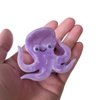 Matte Octopus Hair Clip,Acetate Hair Clip,Small Claw Clip for Women,Purple, 1 Count (Pack of 1)