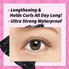 Heroine Make by Kissme 2 pack Long & Curl Waterproof Mascara Black, Lengthening & Volume Fiber Tubing Mascara Makeup