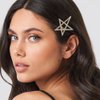 6 PACK Y2K Rhinestones Star Hair Clips Non-slip Cute Lovely Metal Star Hair Barrettes Hair Accessories for Women Girls 2000s Y2K Fringes, Ponytails