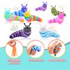 Cevioce 4 Pcs Toddler Party Favors for Kids 8-12 Fidget Toys Slug for Students Treasure Box Toys for Classroom Prizes Goodie Bag Stuffers for Kids 3-5 for Kids A