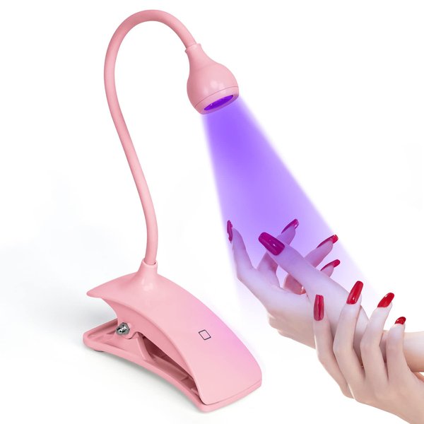 AORAEM LED Nail Lamp Portable Gooseneck Plug in Lamp Gel Light Nail Dryer Gel Polish Light Professional Nail Light for Gel Nail Home DIY
