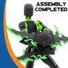 (Assembly Completed) T13 Action Figure Set, Titan 13 Robot Action Figure 3D Printed robo 13 Action Figure Articulated, Dummy 13 Lucky 13 Gift for Collectors Desktop Decorations, Black Green/Red Black