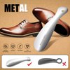 PANLOPU Metal Shoe Horn 7.5Inch Portable Quality Stainless Steeln Shoe Horn Fashion Travel (Silvery)