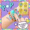 Just My Style Fidgiwear Rainbow D.I.Y. Squish & Pop Jewelry, Create Your Own Fidget Jewelry for Kids, Includes Squishy Charms, Fidget Toys with A Stylish Twist, Bracelet Making Kit for Girls