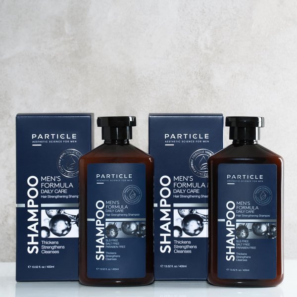 Particle Hair Growth Shampoo for Men (13.52 Oz) - for Thickening, Strengthening & Cleansing Hair - Sulfate Free & Paraben Free Hair Loss Shampoo for Men (2 Pack, 27.04 Oz)